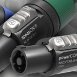 Neutrik presenta nuevos y revolucionarios conectores de cable powerCON azul/gris y speakON de la serie XX