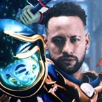 La superestrella del fútbol, Neymar Jr., se viste con un traje especial para la colaboración del juego de cartas Yu-Gi-Oh! × eFootball