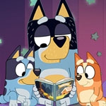 La premiada serie de libros "Bluey Book Reads" hace su debut en español con cuatro voces muy conocidas